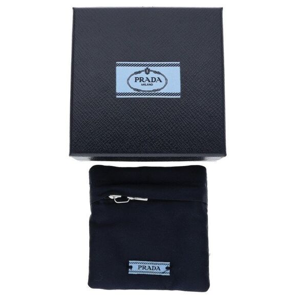 Prada Triangle Logo Silver Ring Men's #12 - Picture 6 of 6